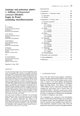 Gifblaar Dichapetalum Cymosum 1982.Pdf