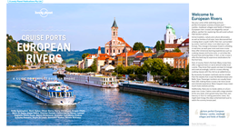 European Rivers Sip Your Wine While Watching Picture- Perfect European Scenery Breeze Past – Castles, Medieval Villages and Fields of Flowers