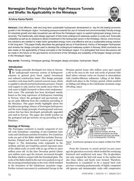Norwegian Design Principle for High Pressure Tunnels and Shafts: Its Applicability in the Himalaya