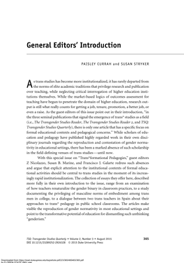 General Editors' Introduction