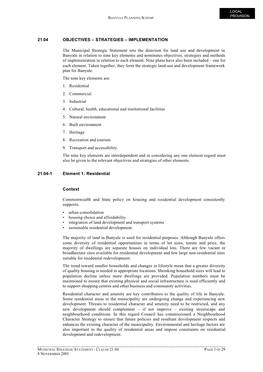 STRATEGIES – IMPLEMENTATION the Municipal Strategic Statement Sets the Direction for Land Use and Develop