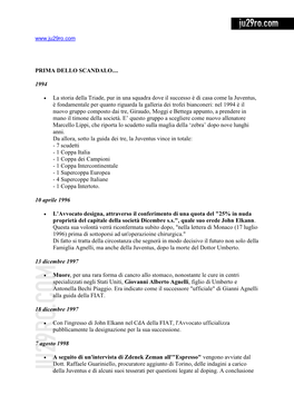 PRIMA DELLO SCANDALO...1994 La Storia Della Triade, Pur in Una