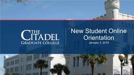 New Student Online Orientation