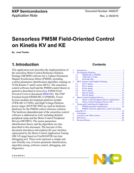 Sensorless PMSM Field-Oriented Control on Kinetis KV and KE