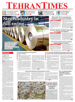 Steel Industry in Full Swing