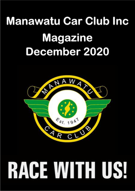 Manawatu Car Club Inc Magazine December 2020