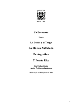 La Música Autóctona De Argentina Y Puerto Rico