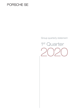 Group Quarterly Statement 1St Quarter 2020