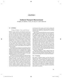 Sediment Transport Measurements P