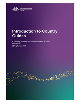 Anti-Bribery and Corruption – Introduction to Country Guides