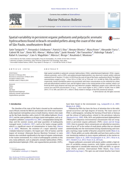 Spatial Variability in Persistent Organic Pollutants and Polycyclic Aromatic