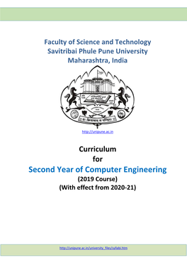 Second Year of Computer Engineering (2019 Course) (With Effect from 2020-21)