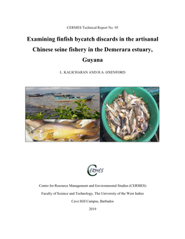 Examining Finfish Bycatch Discards in the Artisanal Chinese Seine Fishery in the Demerara Estuary, Guyana
