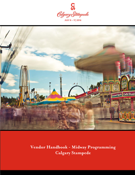 Vendor Handbook - Midway Programming Calgary Stampede