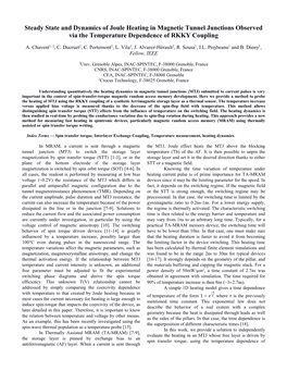 Steady State and Dynamics of Joule Heating in Magnetic Tunnel Junctions Observed Via the Temperature Dependence of RKKY Coupling