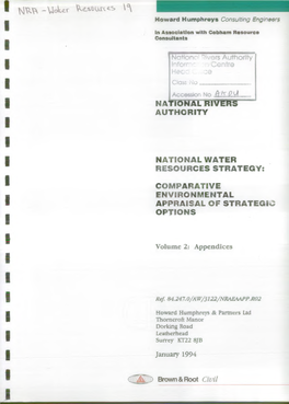 Authority National Water Resources Strategy