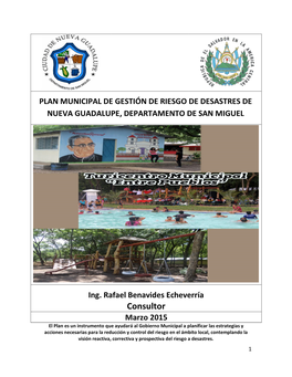 Plan Municipal De Gestión De Riesgo De Desastres De Nueva Guadalupe, Departamento De San Miguel