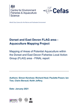 Aquaculture Mapping Report