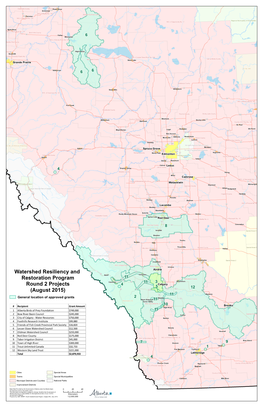 Watershed Resiliency and Restoration Program Round 2 Projects