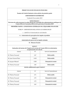 Dérouleur Amendements Extérieurs 22112013 Avec Avis Rectifié