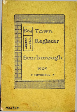 SCARBORO Fa REGISTER