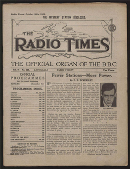 The Official Organ Ofthe Bbc