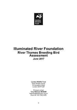 River Thames Breeding Bird Assessment June 2017