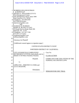 Case 4:19-Cv-02033-YGR Document 1 Filed 04/16/19 Page 1 of 23