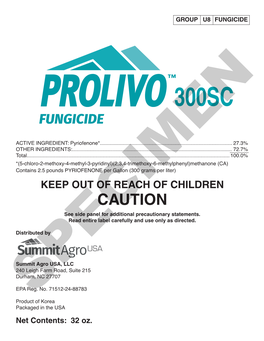 PROLIVO Label (Cal.)