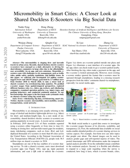 Micromobility in Smart Cities: a Closer Look at Shared Dockless E-Scooters Via Big Social Data