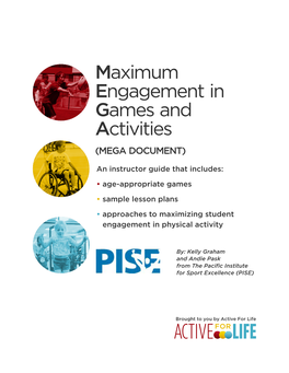 Maximum Engagement in Games and Activities – Instructor Guide
