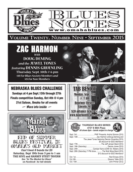 Blues Notes September 2015