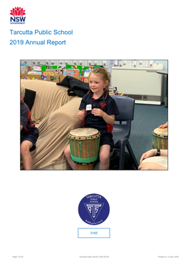 2019 Tarcutta Public School Annual Report