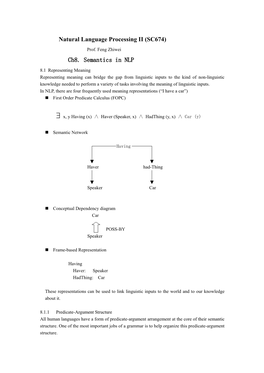 (SC674) Ch8. Semantics In