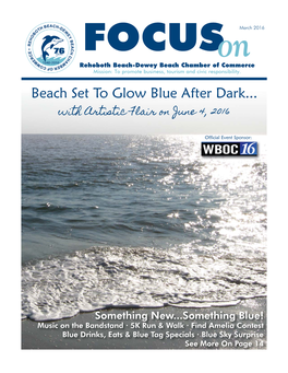 Beach Set to Glow Blue After Dark