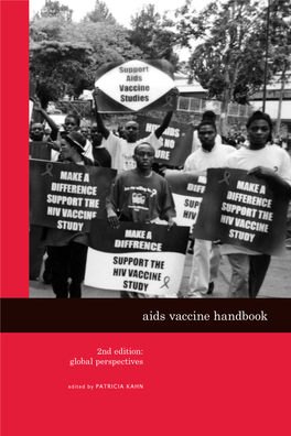 Aids Vaccine Handbook