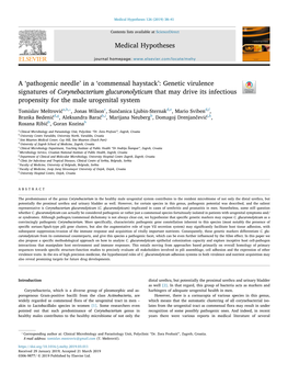 'Pathogenic Needle' in a 'Commensal Haystack' Genetic Virulence