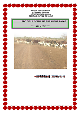 Pdc De La Commune Rurale De Tajae ****2011 – 2015****