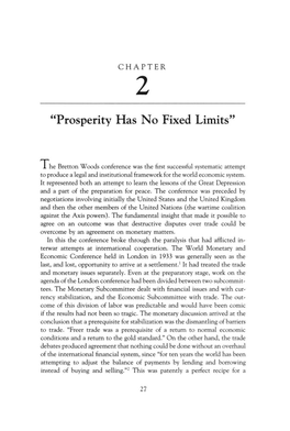 "Prosperity Has No Fixed Limits"