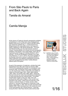 From São Paulo to Paris and Back Again Tarsila Do Amaral Camila Maroja