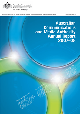 Australian Communications and Media Authority Annual