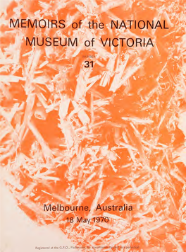 Memoirs of the National Museum of Victoria