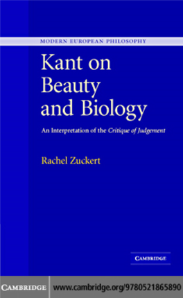 Kant on Beauty and Biology