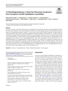 A Novel Sex Pheromone Component from Leucoptera Sinuella (Lepidoptera: Lyonetiidae)