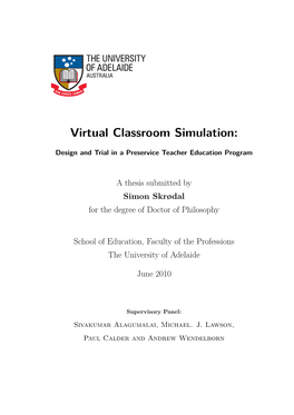 Virtual Classroom Simulation