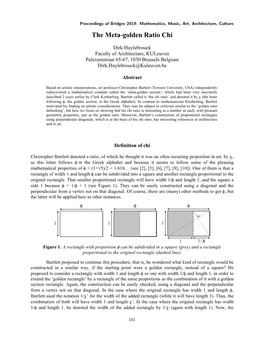 The Meta-Golden Ratio Chi