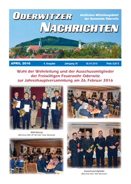 ODERWITZERDERWITZER Der Gemeinde Oderwitz NNACHRICHTENACHRICHTEN