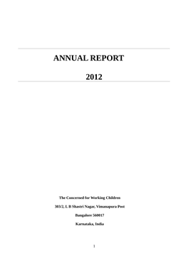 Annual Report 2012