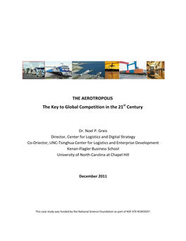 THE AEROTROPOLIS the Key to Global Competition in the 21 Century