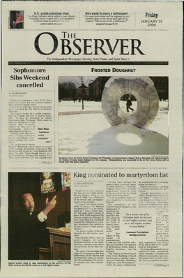 O Bserv Er Friday, January 21, 2000 in Search of Shermer